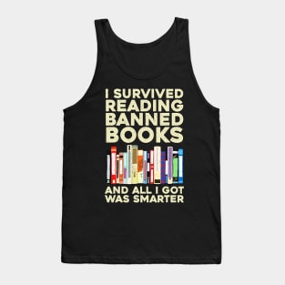 Funny Banned Books Art For Cool Read Banned Books Tank Top